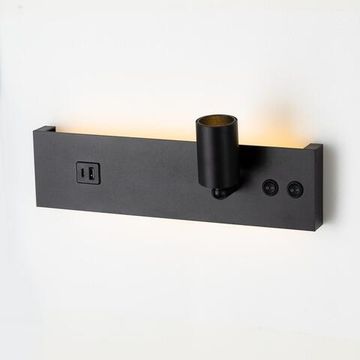 CL704461 Декарт Черный Св-к Настенный с USB