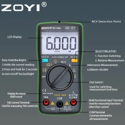ZT-102L ZOYI автоматический мультиметр с индуктивностью и поиском проводки