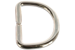 КОЛЬЦО Д/РЕМНЯ СТРОЙБАТ D-ОБРАЗНОЕ НИКЕЛ 25ММ 1ШТ 35680