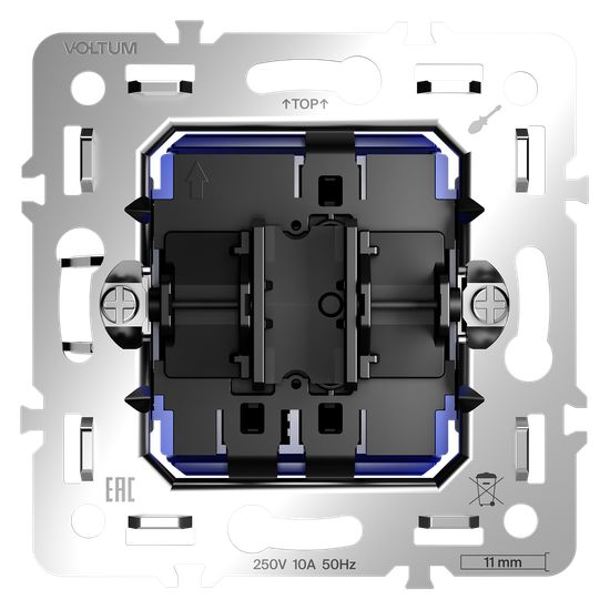 Механизм проходного переключателя одноклавишного 10А, S70