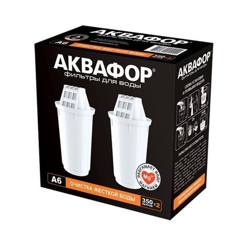 Сменная кассета Аквафор, А6, 212240, 2 шт, жесткость
