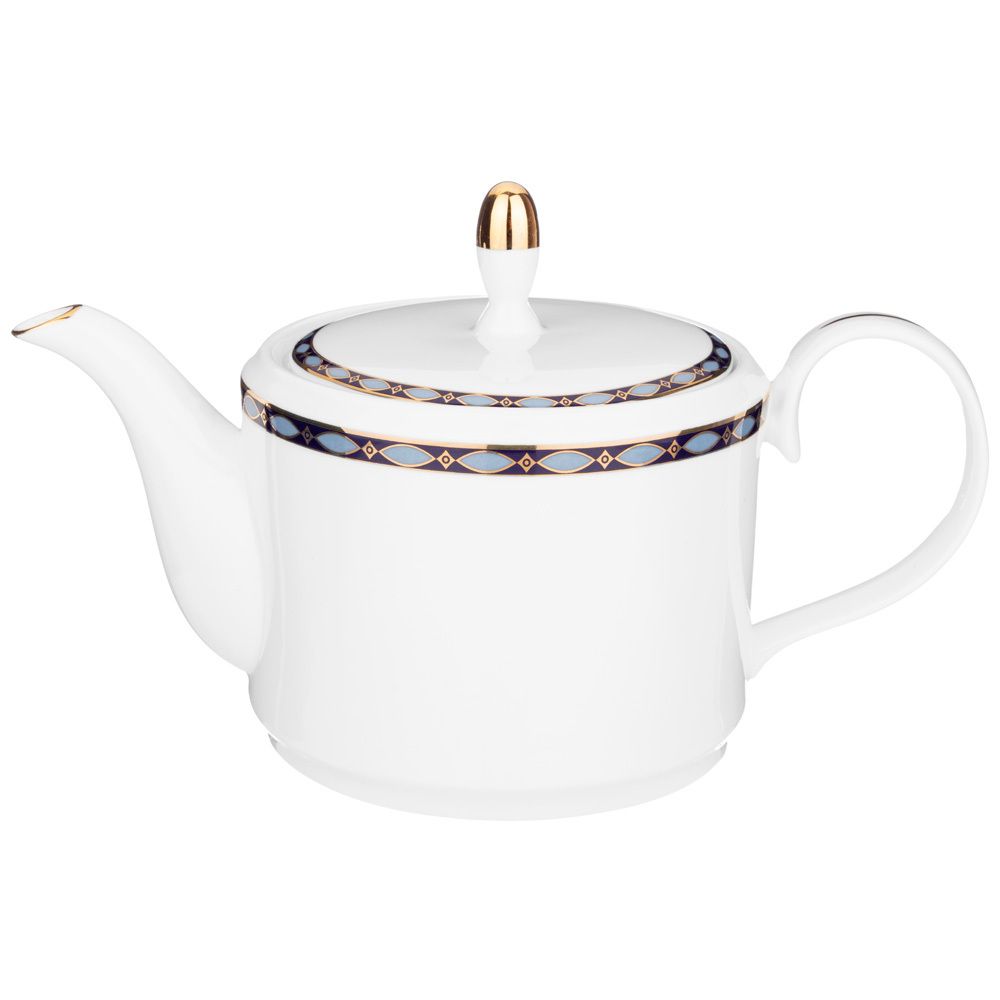 ЧАЙНЫЙ СЕРВИЗ LEFARD "GLAMOUR" НА 6 ПЕР. 14 ПР. 1000/350/300 МЛ СИНИЙ (КОР=2НАБ.)