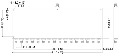 LFT-16W170220-S, 16-канальный резистивный делитель мощности, SMA, 17-22 ГГц