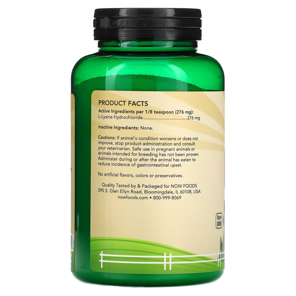 NOW Foods, Now Pets, L-лизин для кошек, 226,8 г (8 унций)