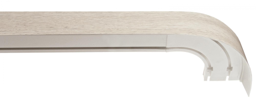 160 карниз УЛЬТРАКОМПАКТ КЛАССИК  Беленый Дуб 2х ряд 70мм