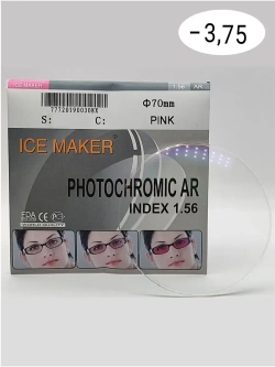 Линза для очков стигматич. 1шт  ICE MAKER -3.75 d 70 ind 1.5