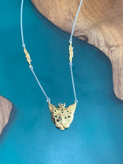 Подвеска с богиней "Бастет", серебро