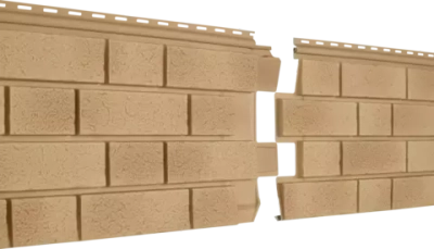 Сайдинг Ю-Пласт "Стоун-Хаус С-Лок" Серия КЛИНКЕР балтик светлая медь