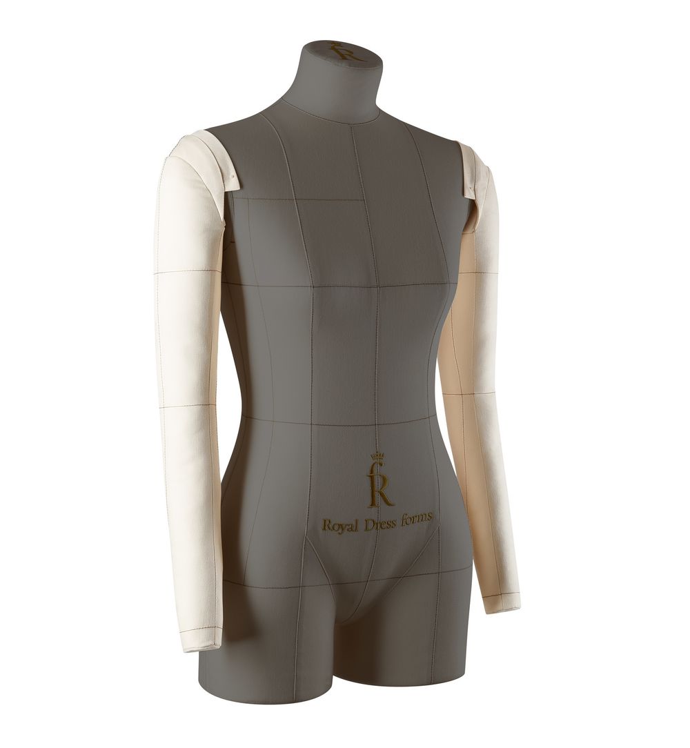 Комплект ручек к мягкому манекену Моника, бежевые, размер 42-44, тип фигуры Песочные часы