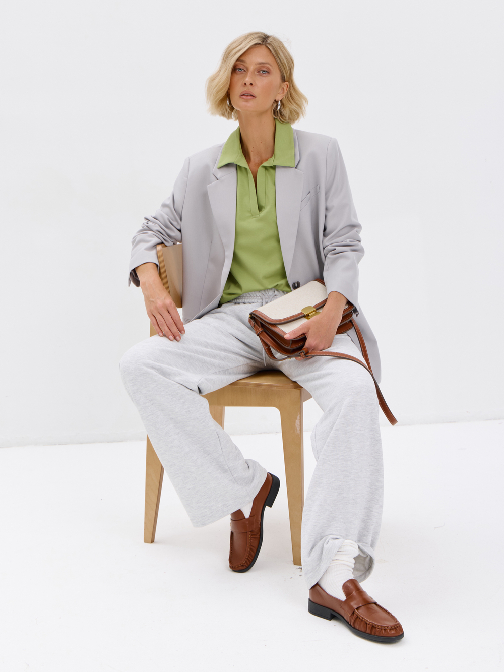 Футболка из хлопка с воротником поло