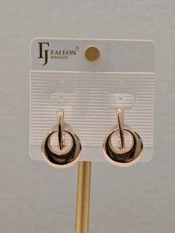 Серьги Fallon «Медальоны» Gold 18K