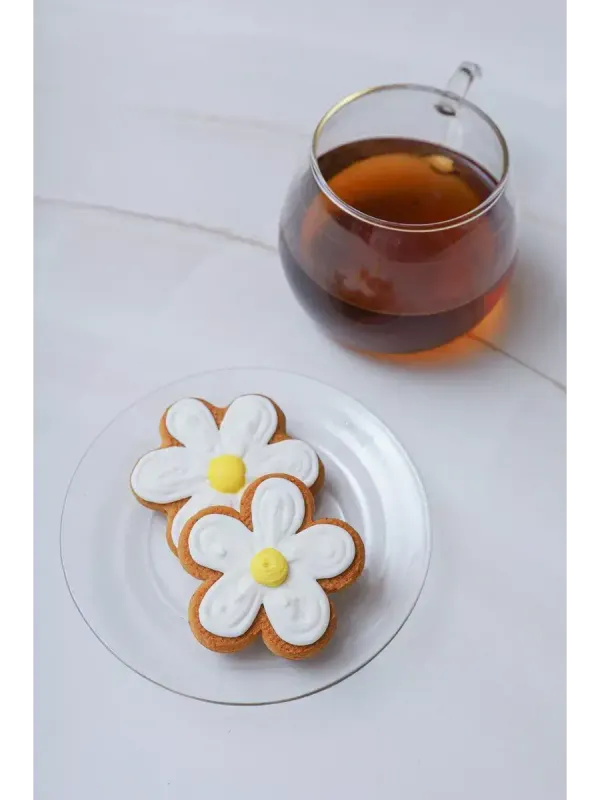 Имбирные пряники ромашки на палочке, 17 шт.