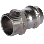 ROMMER Переходник с НР 42x1 1/2" из нержавеющей стали прессовой