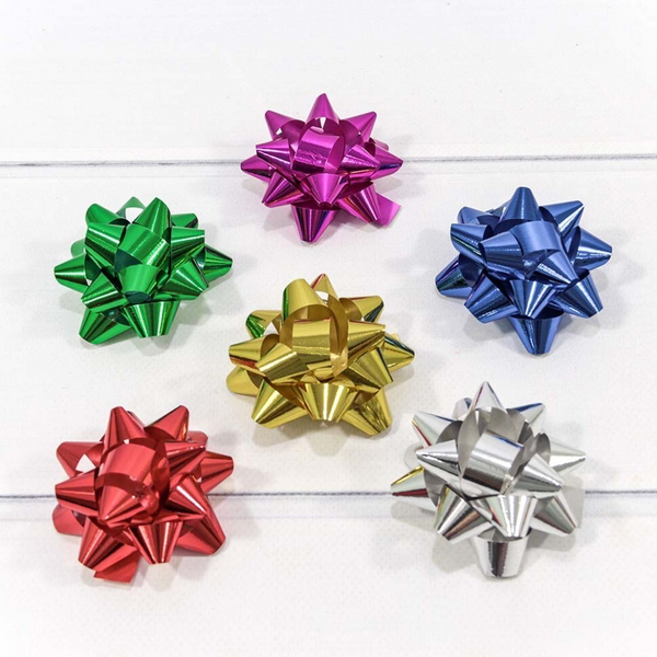 
          Бант Звезда 6,3 х 6,3 См. Для Упаковки Подарка Набор 40 Шт. (микс Цвета)
