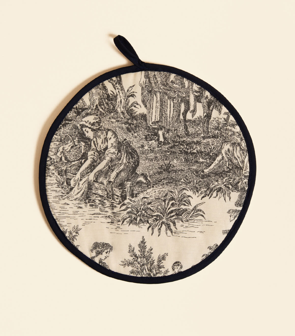 Прихватка – Круглая, черная | Сельская жизнь