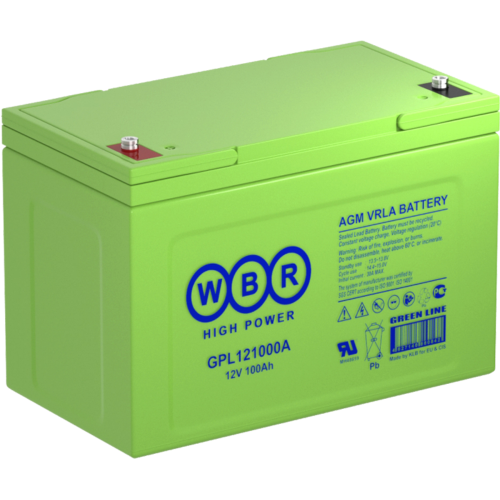 Аккумулятор WBR GPL121000A