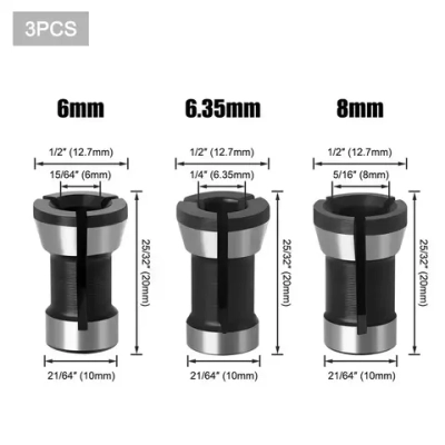 Цанга для кромочного фрезера.3шт