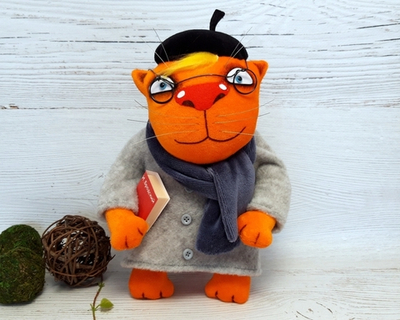 Мягкая игрушка "Культурный кот Санкт-Петербурга"