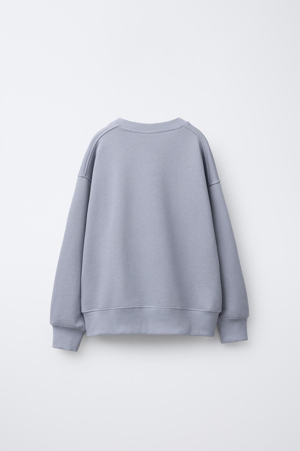 ZARA ТОЛСТОВКА С ЦВЕТОЧНЫМ ПРИНТОМ, МЯГКИЙ СЕРЫЙ