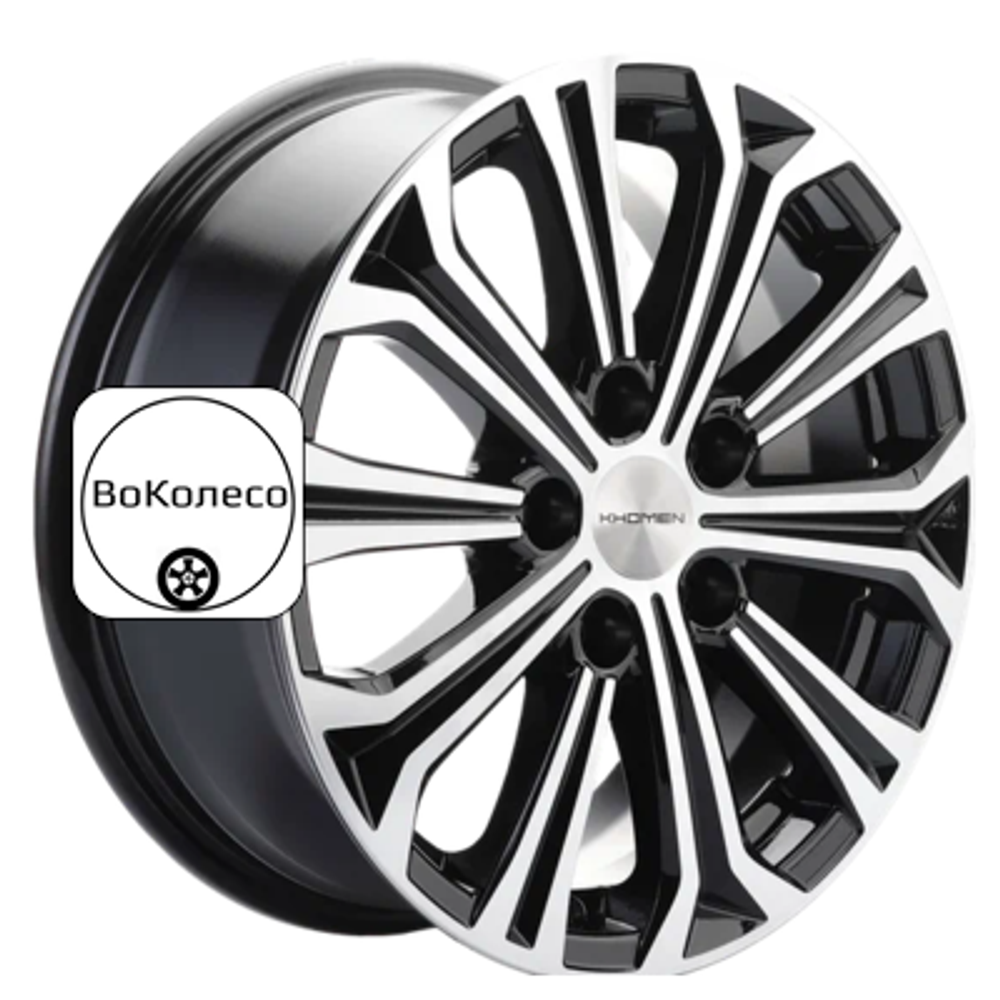 6,5x16/5x112 ET50 D57,1 KHW1610 (Octavia) Black-FP Khomen Wheels
