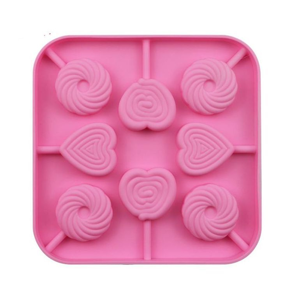 Силиконовая форма для леденцов «Конфетный микс» 8 ячеек