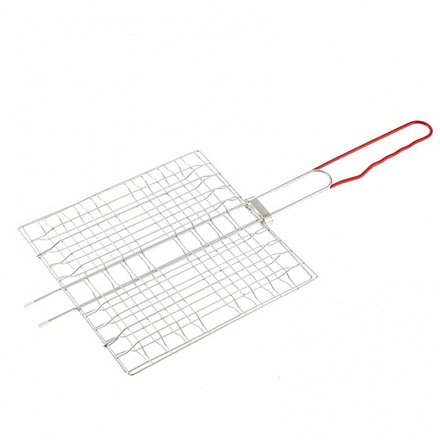 Решетка-гриль 230 x 230 мм, хромированная, PVC рукоятка Sparta