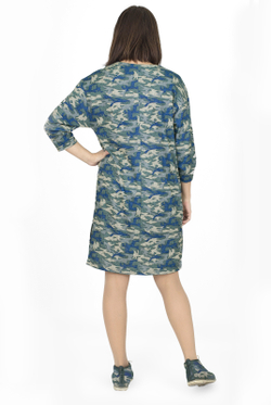 Платье-туника 2045ЛП, Серо-голубой #273СГ212045ЛП