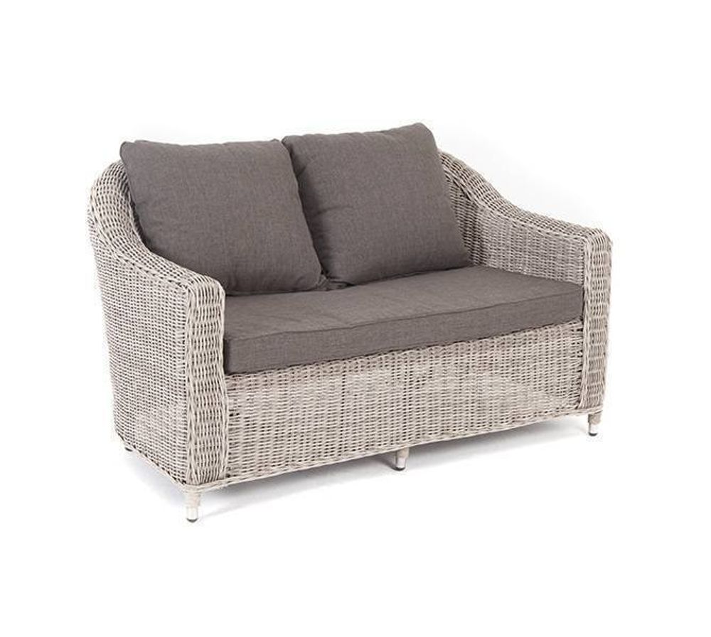 "Кон Панна" диван из искусственного ротанга двухместный, цвет бежевый