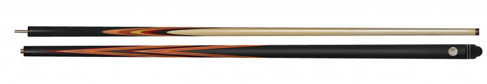 Кий Янтарь, черный граб/желт.граб/ятоба/красный.граб, 14-запилов, 2PC(ЯК) фото №6