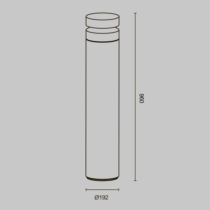 Уличный светодиодный светильник Maytoni Betone O469FL-L20CM3K1