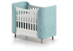 Кроватка KIDI Soft mini cпальное место 60*120 см (бирюзовый)