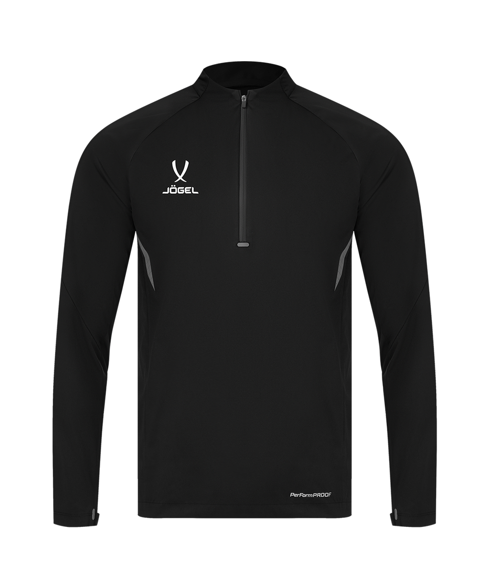 Джемпер ветрозащитный JÖGEL PREMIER PerFormPROOF 1/4 Zip Wind Top, черный
