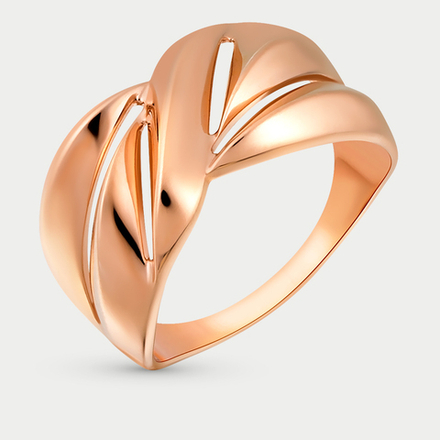 Кольцо женское из розового золота 585 пробы без вставок (арт. 018701)