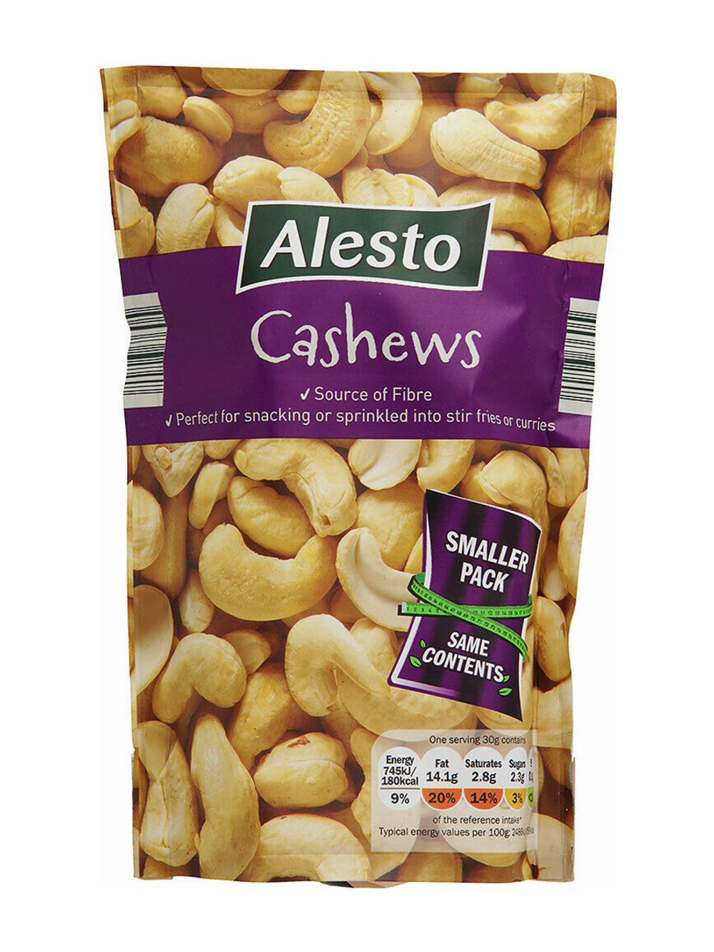 Орехи Кешью ALESTO CASHEW NUTS 200 г, тщательно отобранные высококачественные орехи
