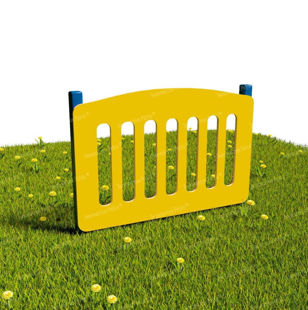 Забор уличный из экопластика Мостик, секция 1000х740 мм