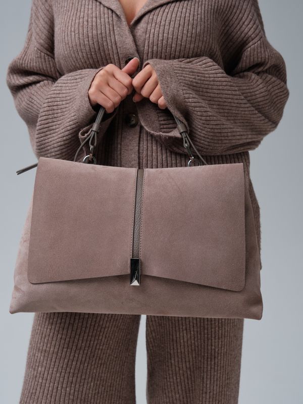 Замшевая сумка сэтчел Colette DBR 31349 капучино