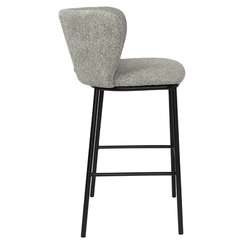 Барный стул Fluit 70 см, серое букле