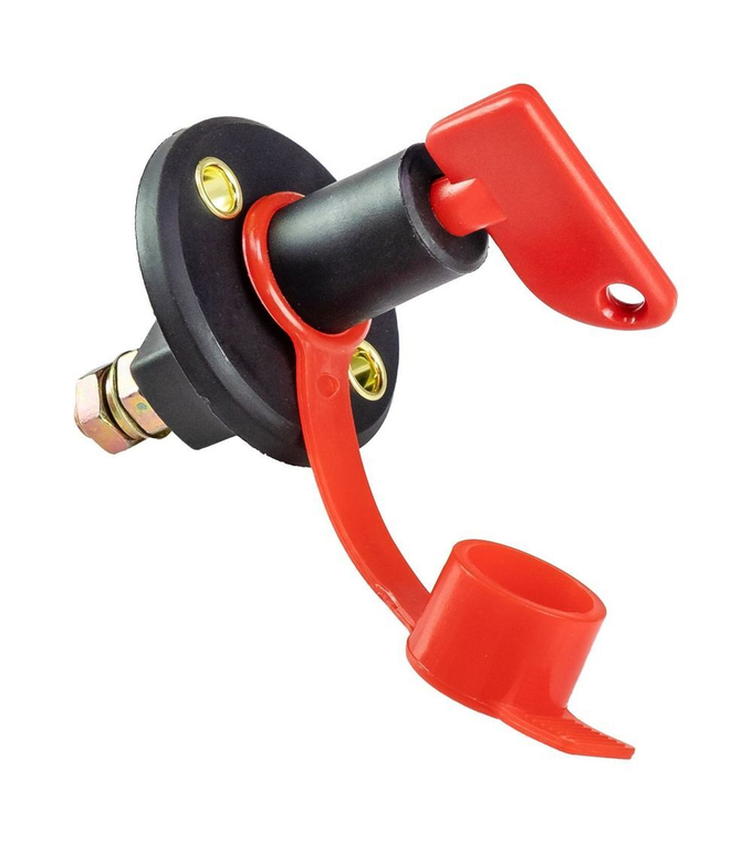 Выключатель массы-ключ "OFF-ON" (1 АКБ) 100А с защитным колпачком, Marine Rocket