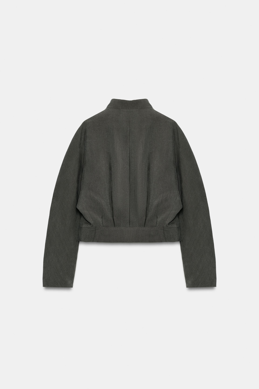 ZARA КОРОТКАЯ КУРТКА — ZW COLLECTION, АНТРАЦИТОВО-СЕРЫЙ