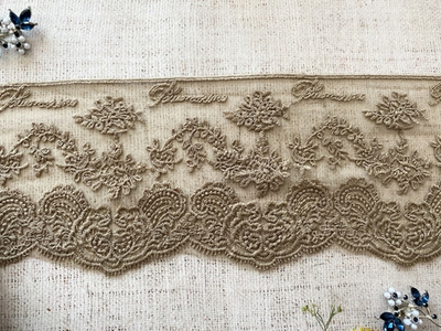 Вышивка на сетке, ш. 11,5 см