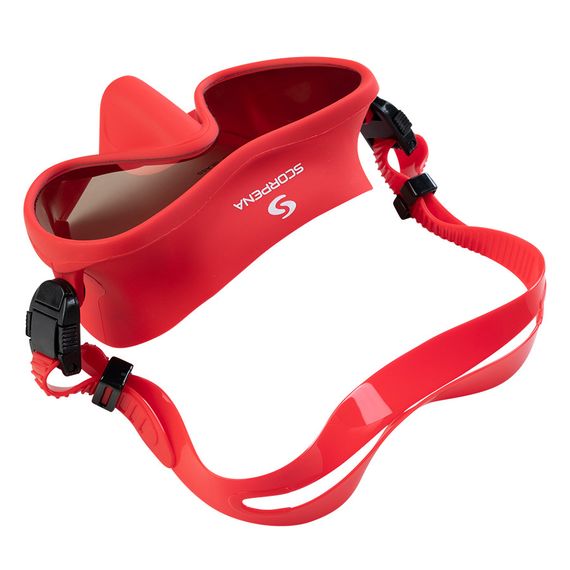 Маска с зеркальными линзами Scorpena N3 красная