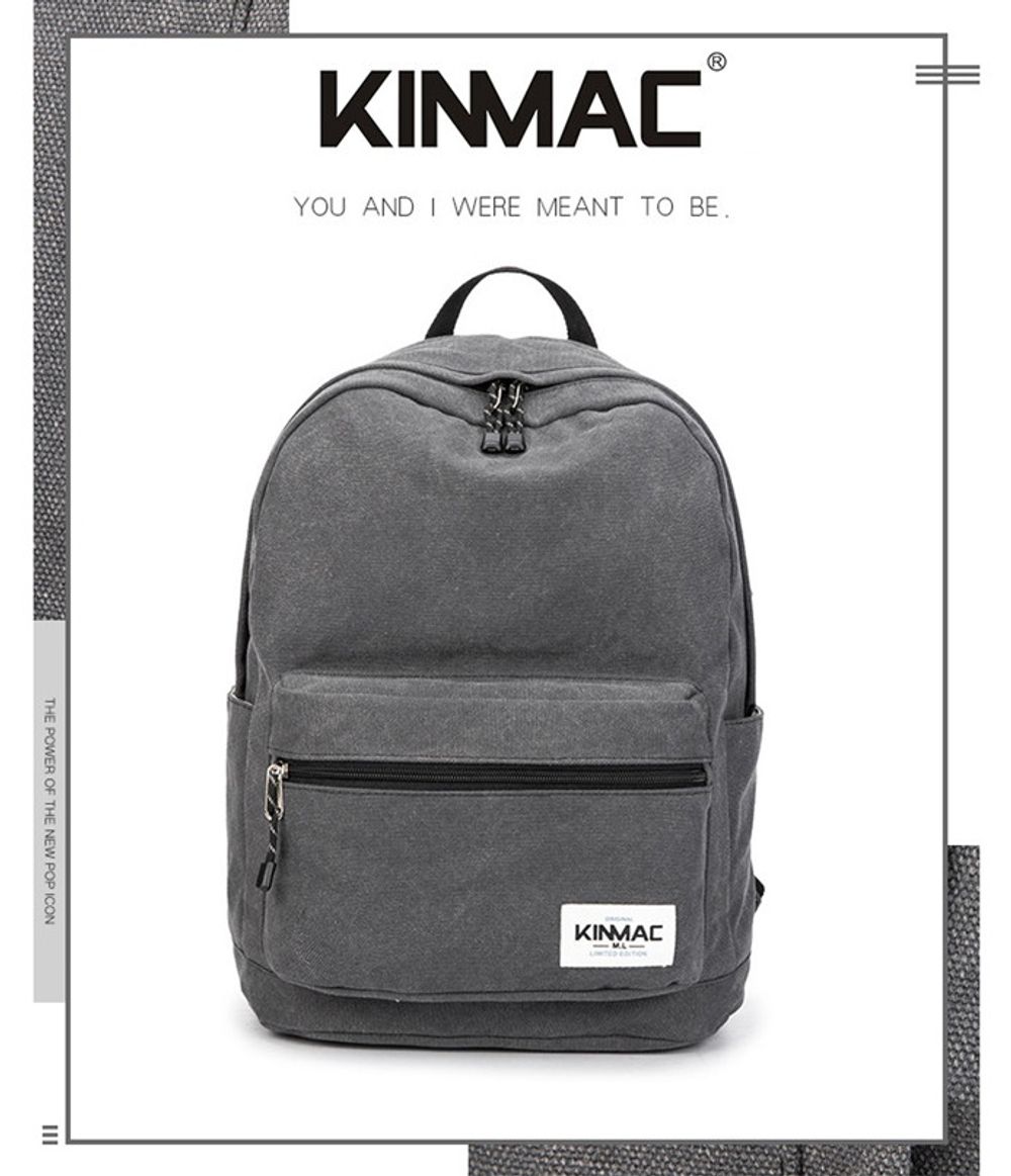 Рюкзак с отделением для ноутбука до 15,6" и USB-портом для зарядки (Серый)