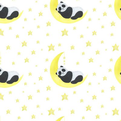 Панда акварель