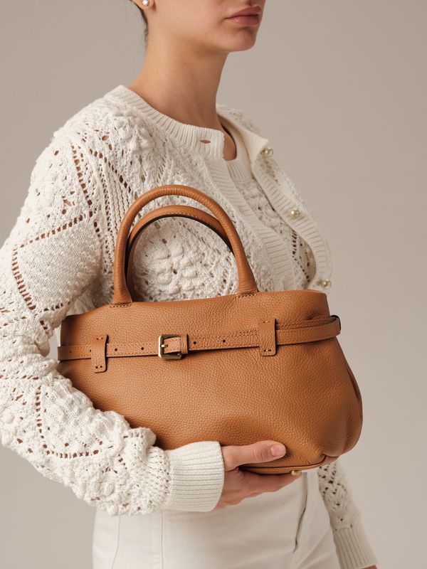 Кожаная сумка DBR Muse 31399 коричневый лист