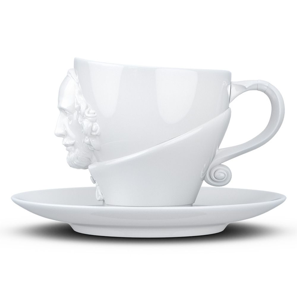 Чайная пара Talent, William Shakespeare, 260 мл, белая