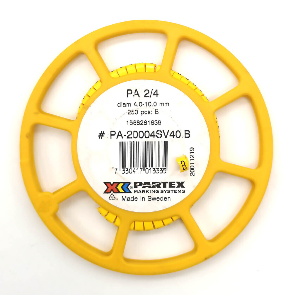 Маркер кабельный сеч.4-10мм PA 2/4 Weidmuller PARTEX РА-20004SV40.B 1568261639 (74 шт.)-