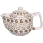 Чайник заварочный керамический 350мл с ситом «Цветочная фантазия»