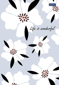 Блокнот А5 40 л. клетка ХАТБЕР Музыка цветов (40Б5лA1к)