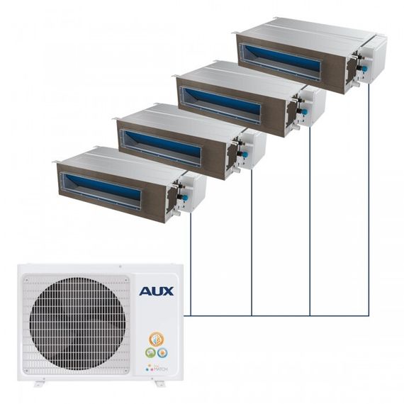 Мульти сплит-система AUX канальная AMSD на 4 комнаты (20+20+25+25 кв.м.)