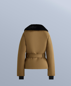 Oysho Водонепроницаемая утепленная куртка Primaloft® SKI, горчичный